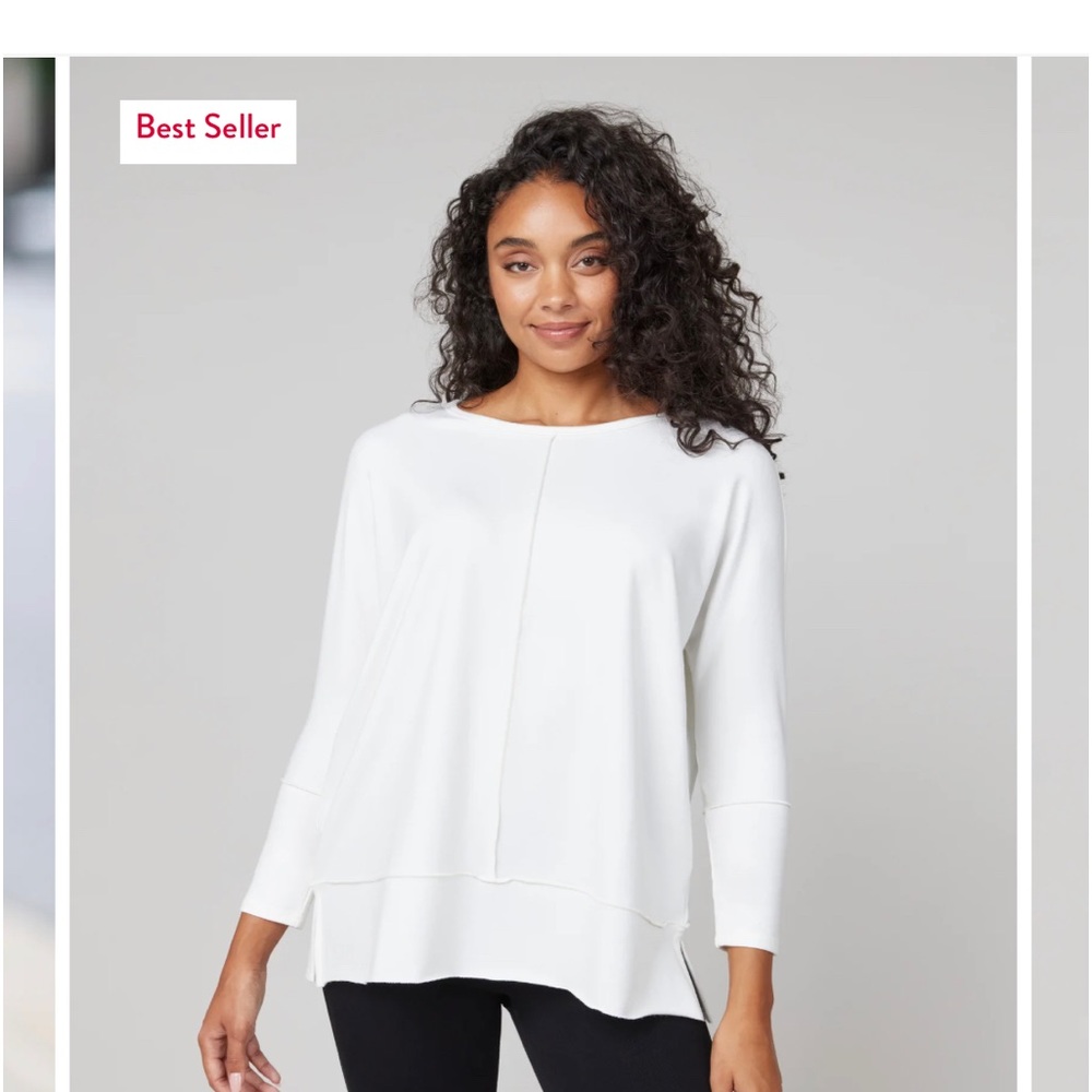 Spanx 3/4 sleeve new in plastic top